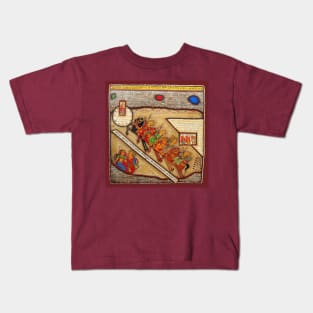 Phad painting, Indian folk art, watercolor painting Kids T-Shirt